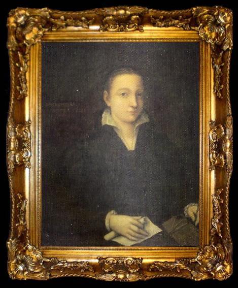 framed  Sofonisba Anguissola Selbstbildnis, ta009-2